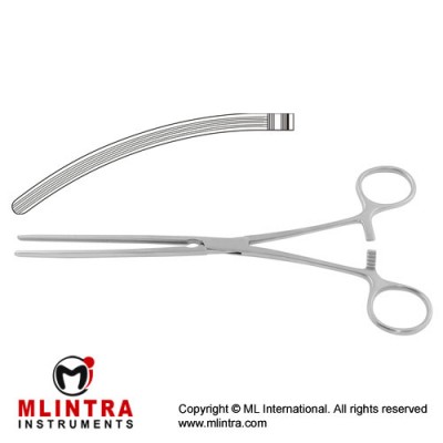 Doyen Atrauma Intestinal Clamp Curved Stainless Steel, 18 cm - 7"